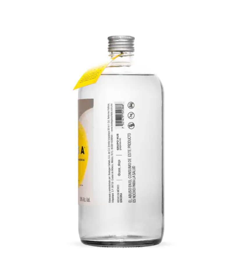 Diega Gin Yellow 31.96oz (945ml) Side