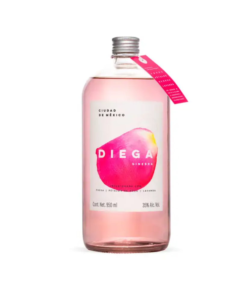 Diega Gin Pink 31.96oz (945ml) Front