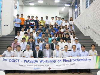 We participated in 2nd DGIST-WASEDA Workshop on Electrochemistry