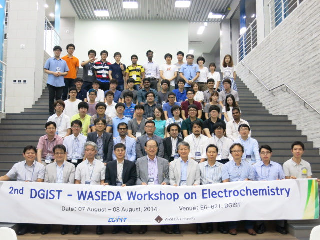 We participated in 2nd DGIST-WASEDA Workshop on Electrochemistry