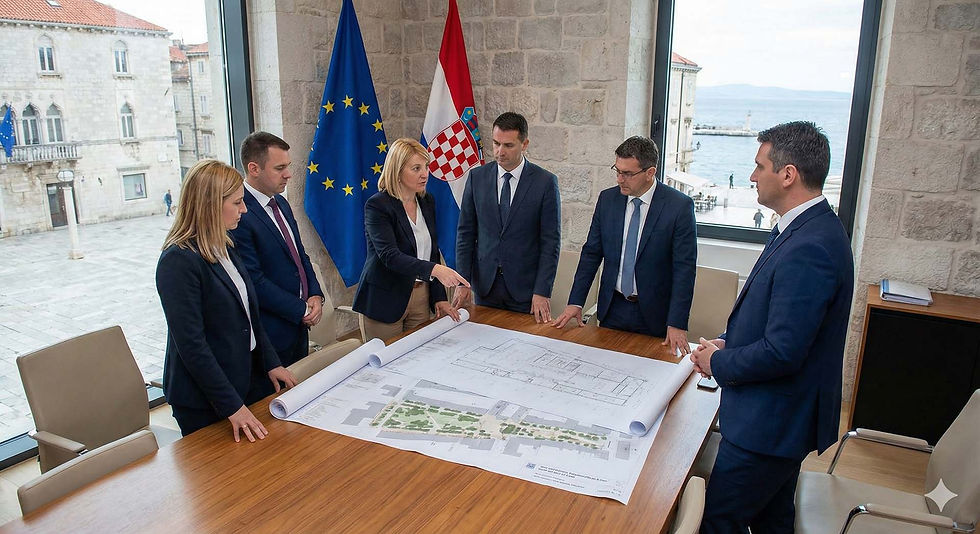 Tim stručnjaka planira projekte za lokalnu samoupravu u hrvatskom gradu