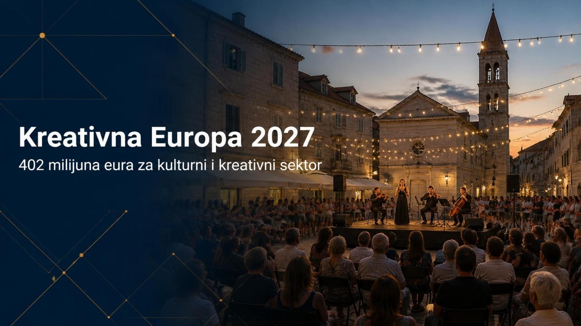 Kreativna Europa 2027: godišnji program od 402 milijuna eura i kalendar poziva