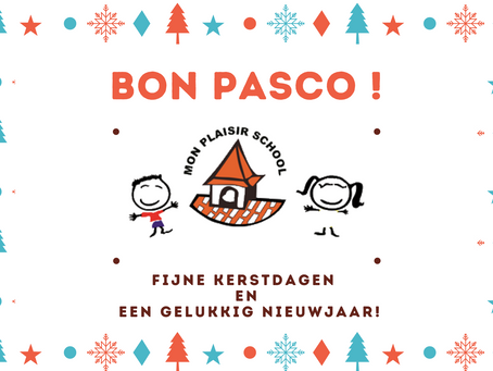 Fijne vakantie! Tot donderdag 6 januari 2022......