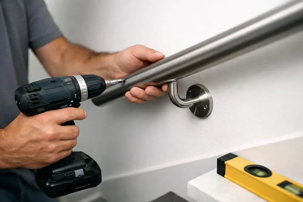 How to Fit a Wall Mounted Handrail Properly