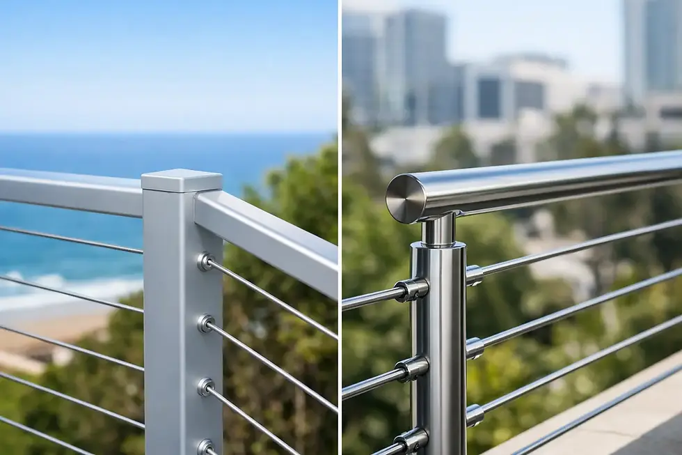 Aluminium vs Steel Balustrade Systems