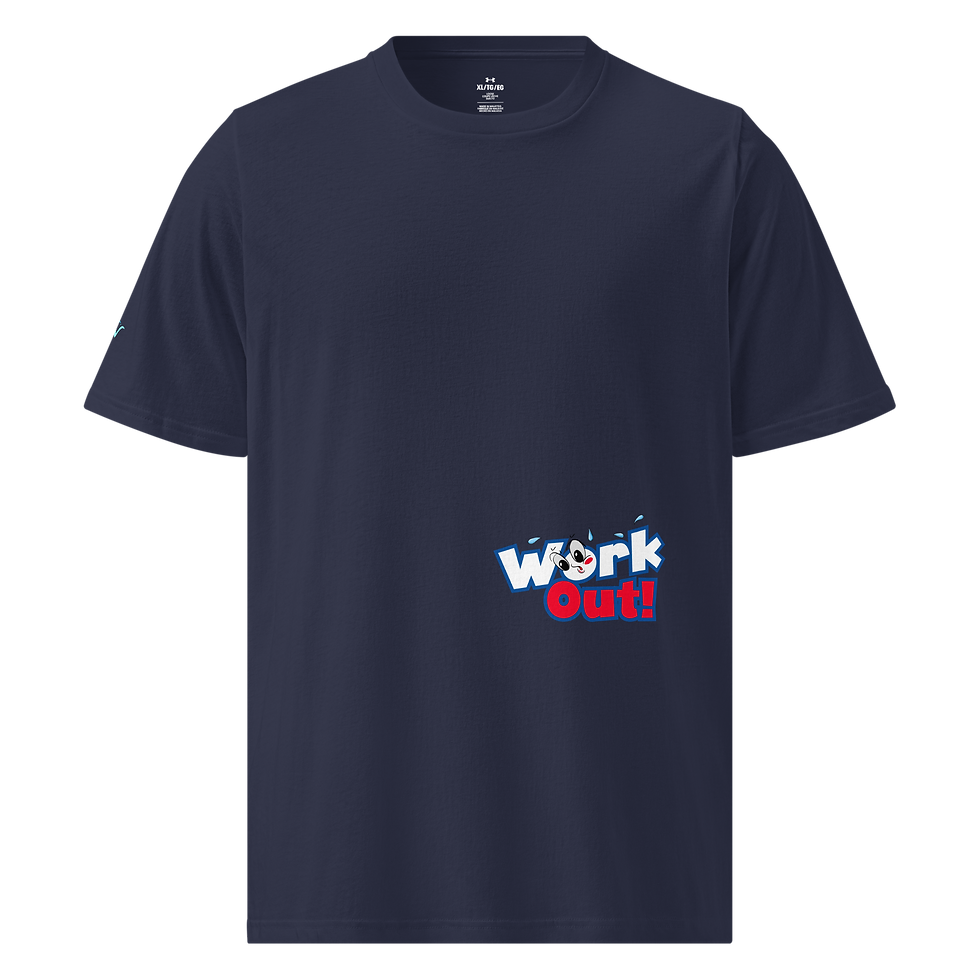 Thumbnail: "Work Out!" Under ArmourⓇ athletic t-shirt