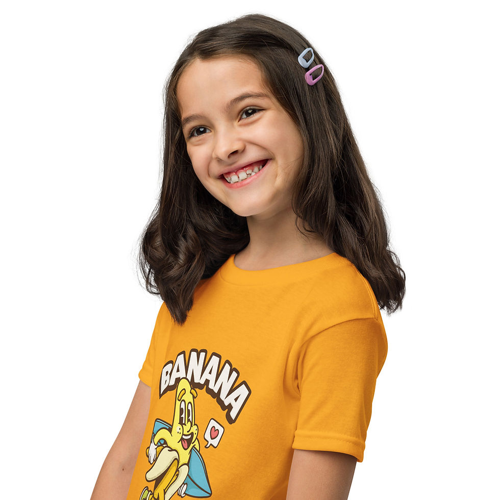 Thumbnail: "BANANA | Happiness is eating a banana" Youth t-shirt