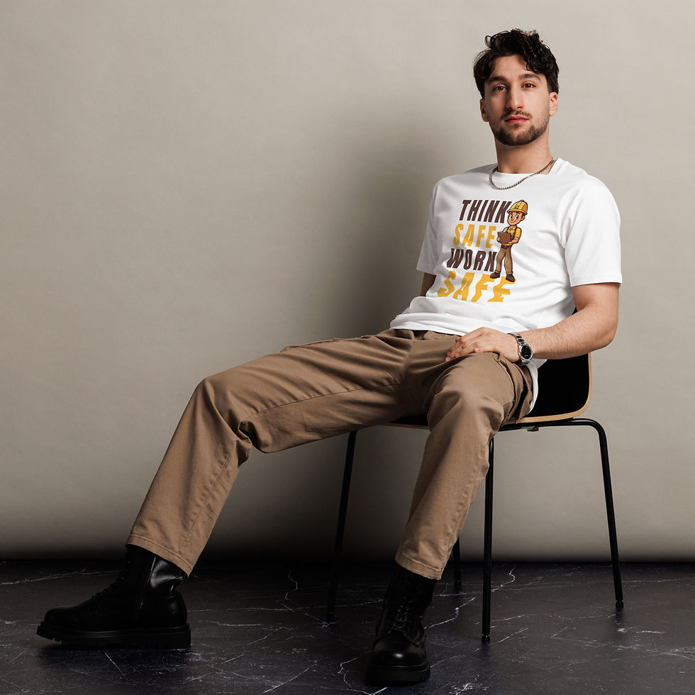 Thumbnail: "Think Safe Work Safe" Unisex Premium T-Shirt