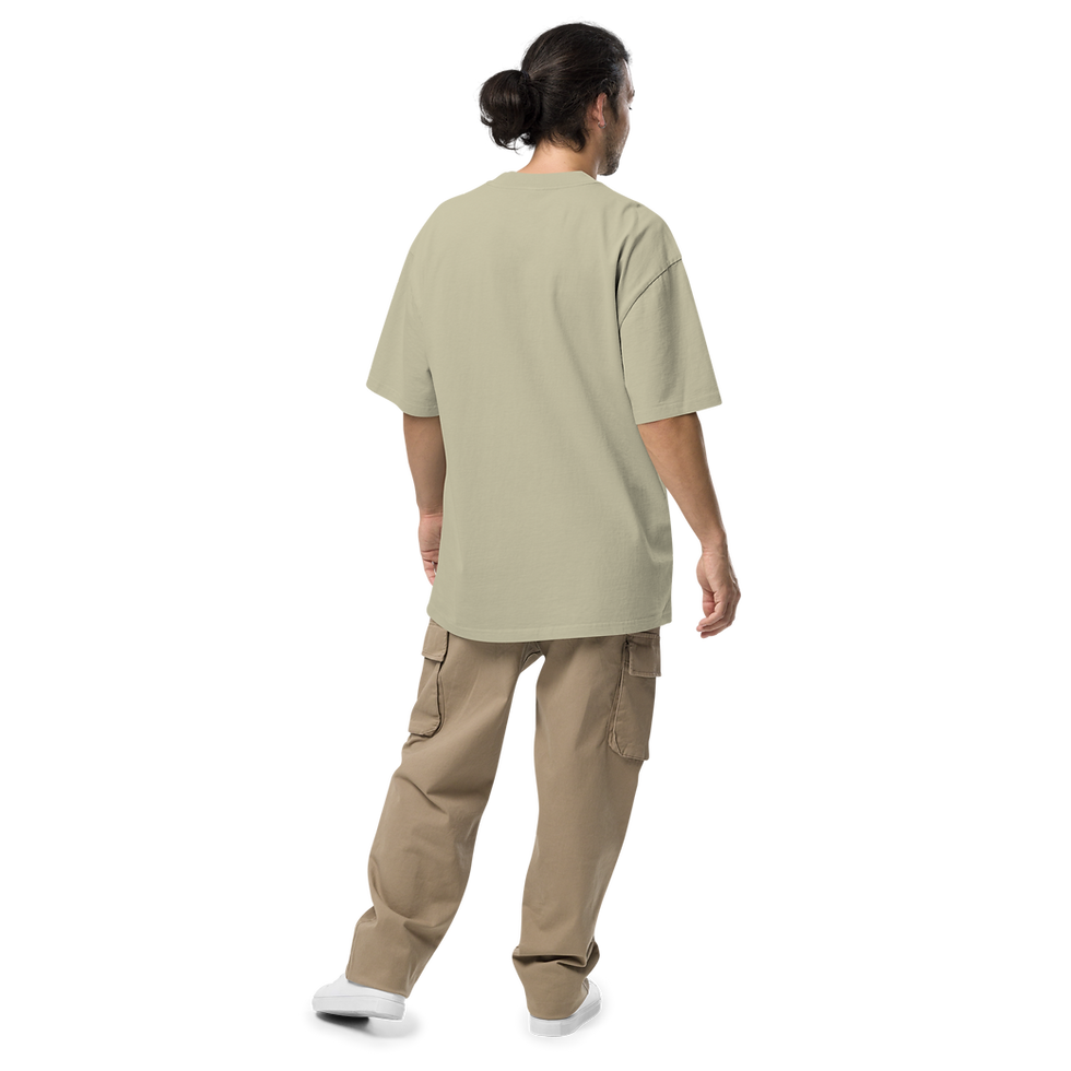 Thumbnail: "BURGER | Chillin' Between the Buns" Oversized faded t-shirt