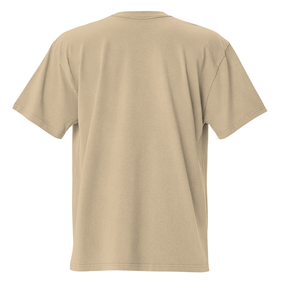 Thumbnail: "BURGER | Chillin' Between the Buns" Oversized faded t-shirt