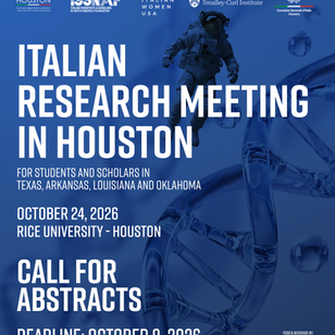 Italian Research Meeting in Houston 2026 Call for Abstracts
