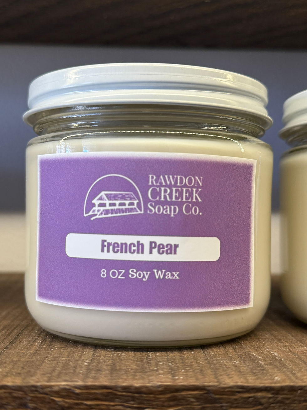 FRENCH PEAR Soy Wax Candle 8 oz