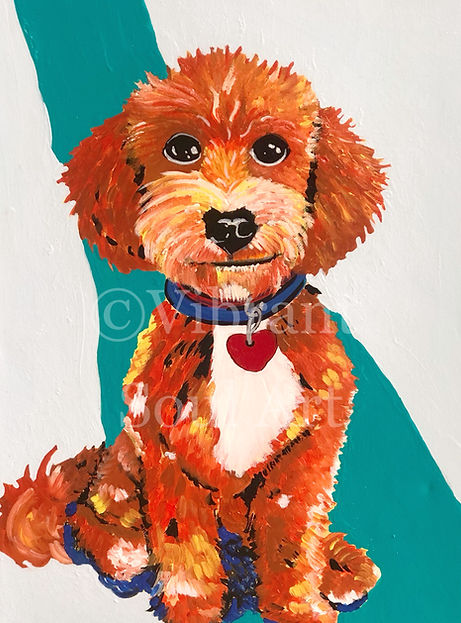 dog painting