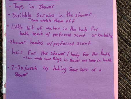 Is your child having difficulty transitioning from baths to showers?