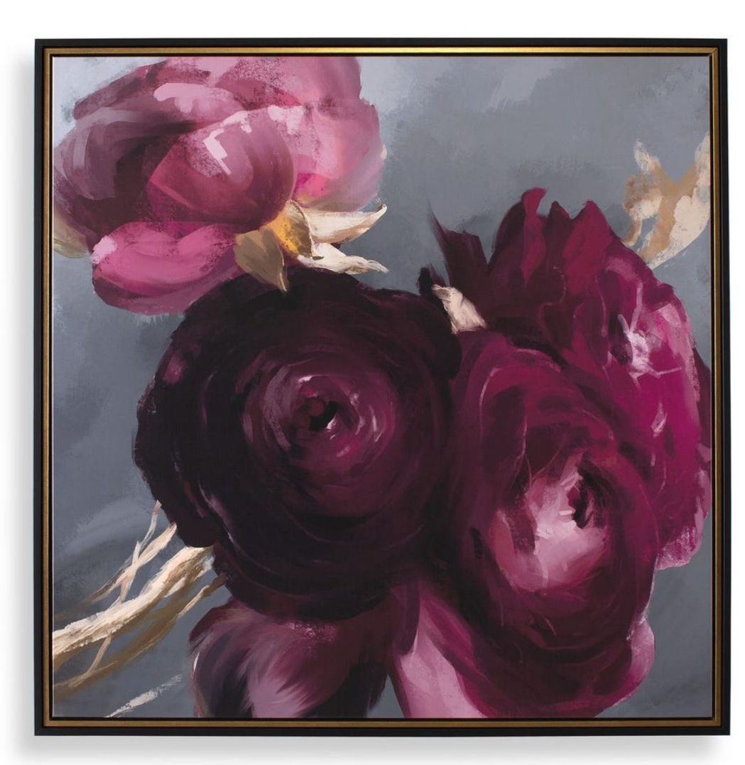 Plum Ranculus Framed Canvas / Item #32481