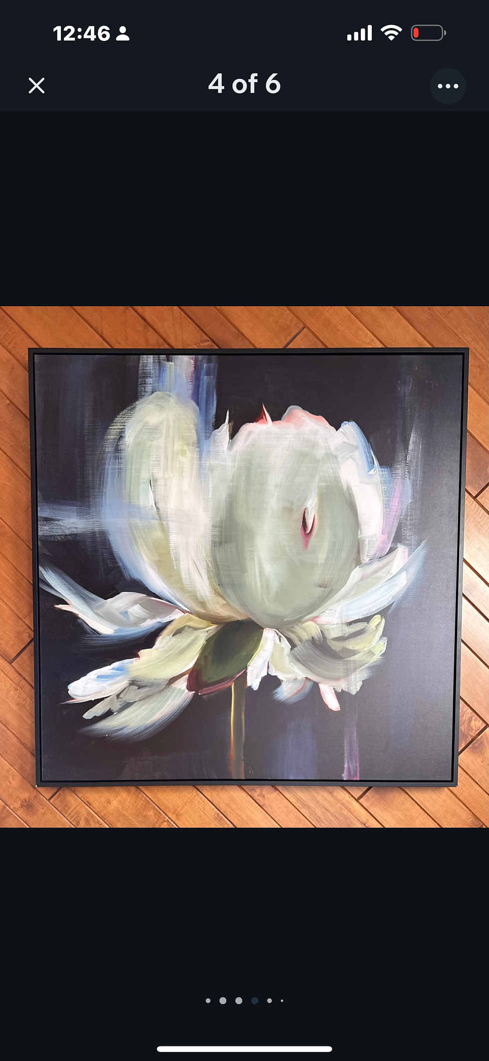 Peony Framed Floral Art