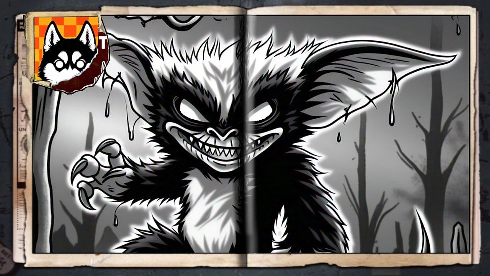 “Noir Gremlin”, a comic wallpaper by Austin Lambeau.