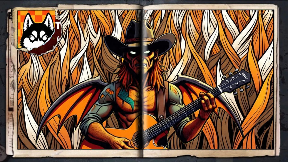 “Country Demon”, a comic wallpaper by Austin Lambeau.