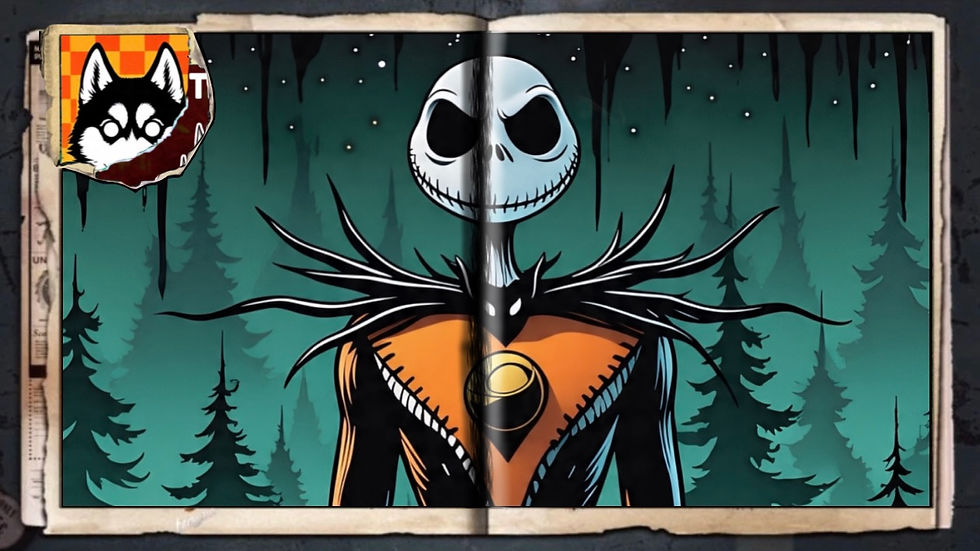 “Nightmare Before Orange Suit”, a comic wallpaper by Austin Lambeau.