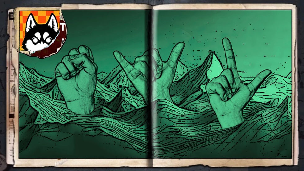 “Mt. SYL”, a comic wallpaper in ASL by Austin Lambeau.