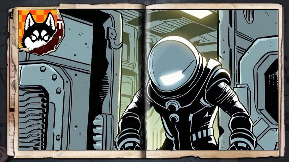 “Fog-Naut”, a comic wallpaper by Austin Lambeau.