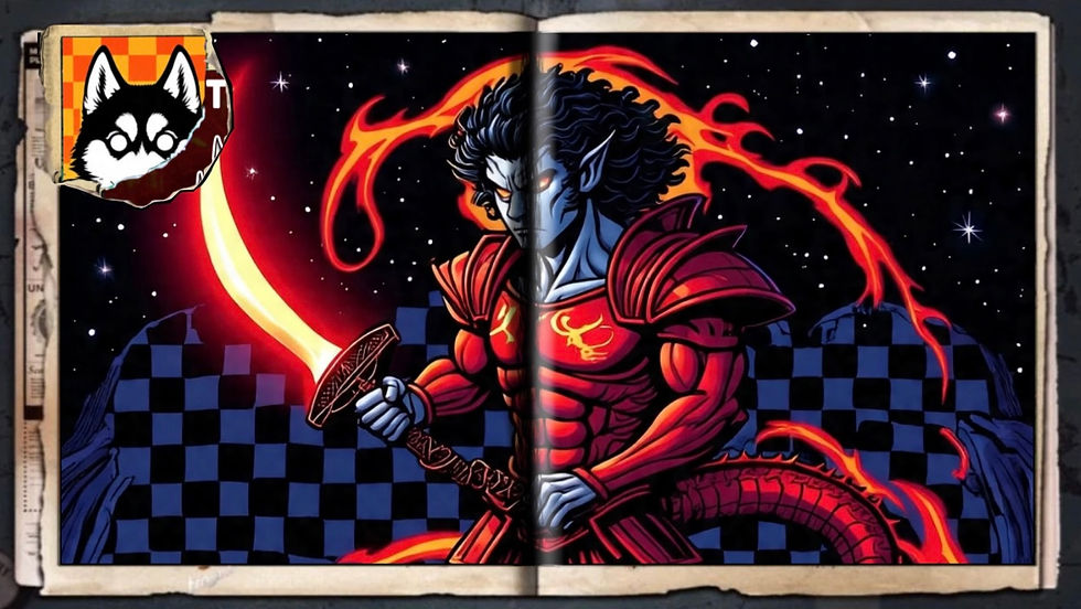 “Sculfire Blade”, a comic wallpaper by Austin Lambeau.