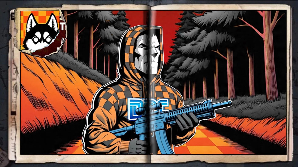 “Aussy (Into The Woods)”, a comic wallpaper by Austin Lambeau.