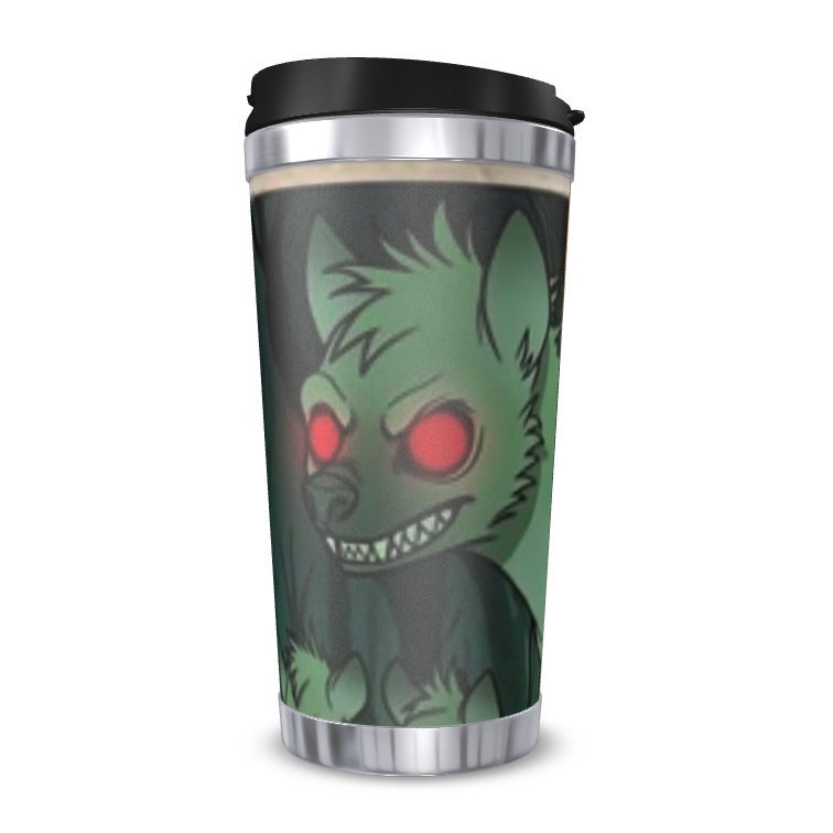 Red-Eyed Green Hyenas Travel Mug