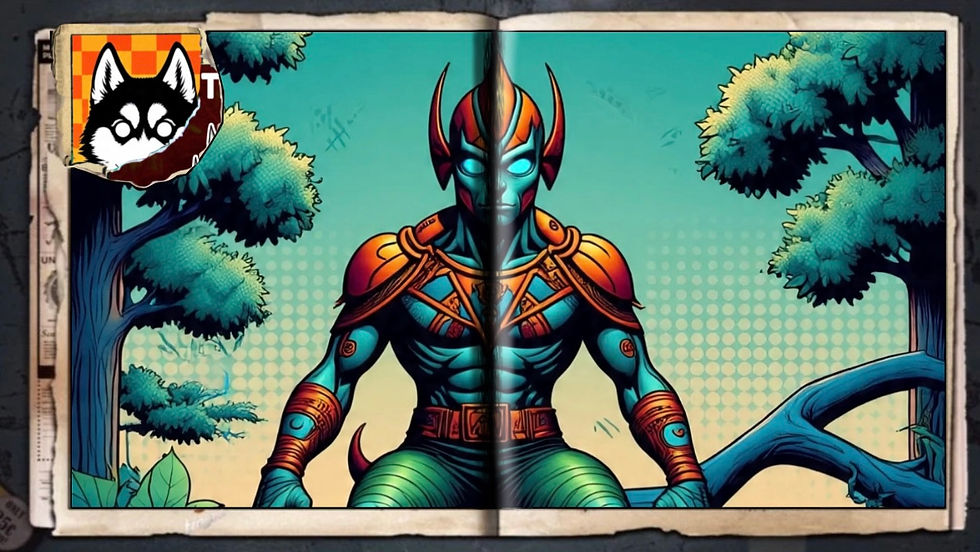 “Aetheron”, a comic wallpaper by Austin Lambeau.