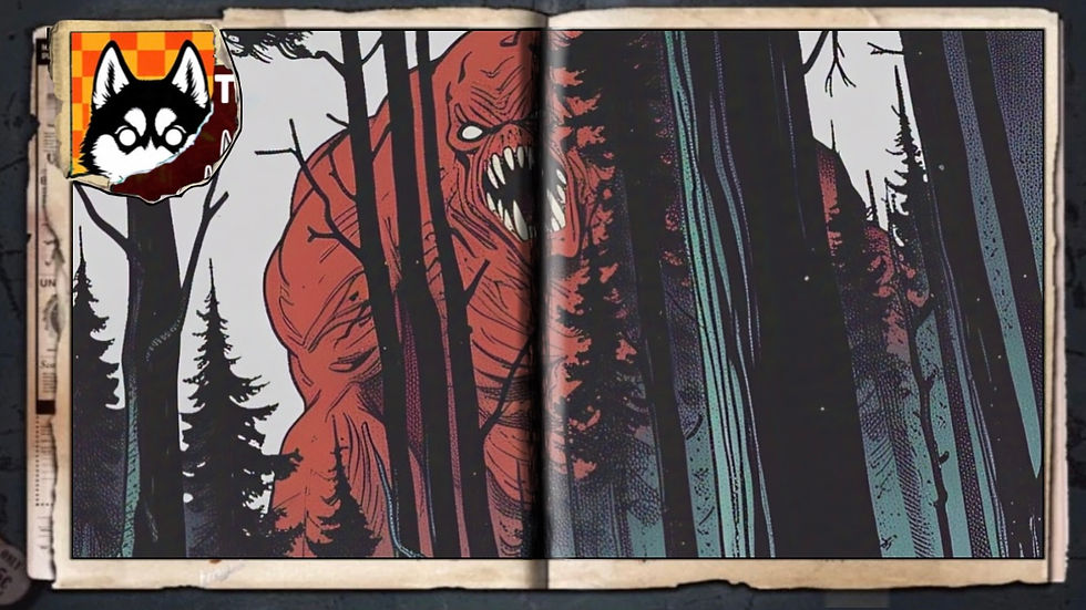 “Red Beast”, a comic wallpaper by Austin Lambeau.