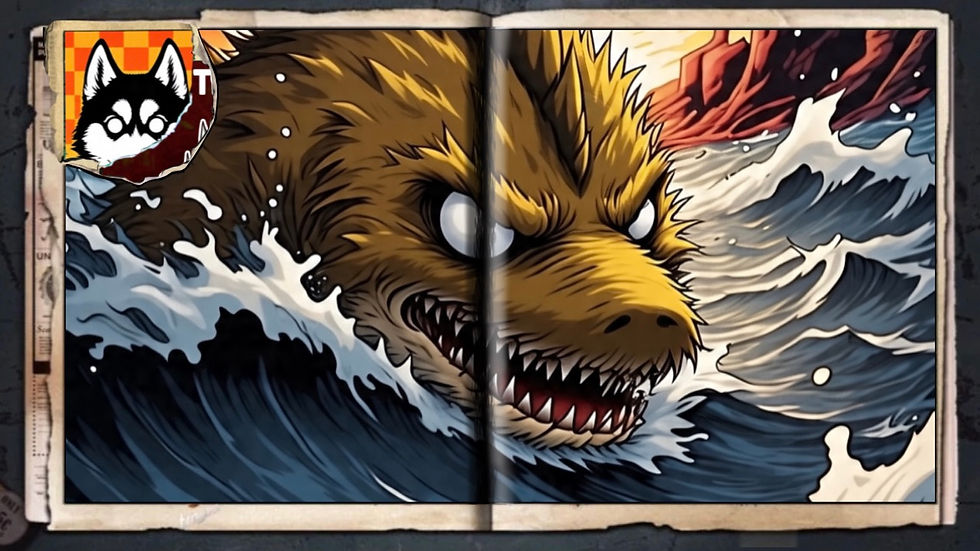 “Dogfish”, a comic wallpaper by Austin Lambeau.