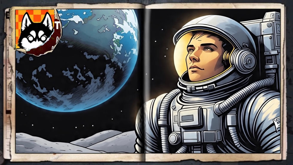 “Aussynaut”, a comic wallpaper by Austin Lambeau.
