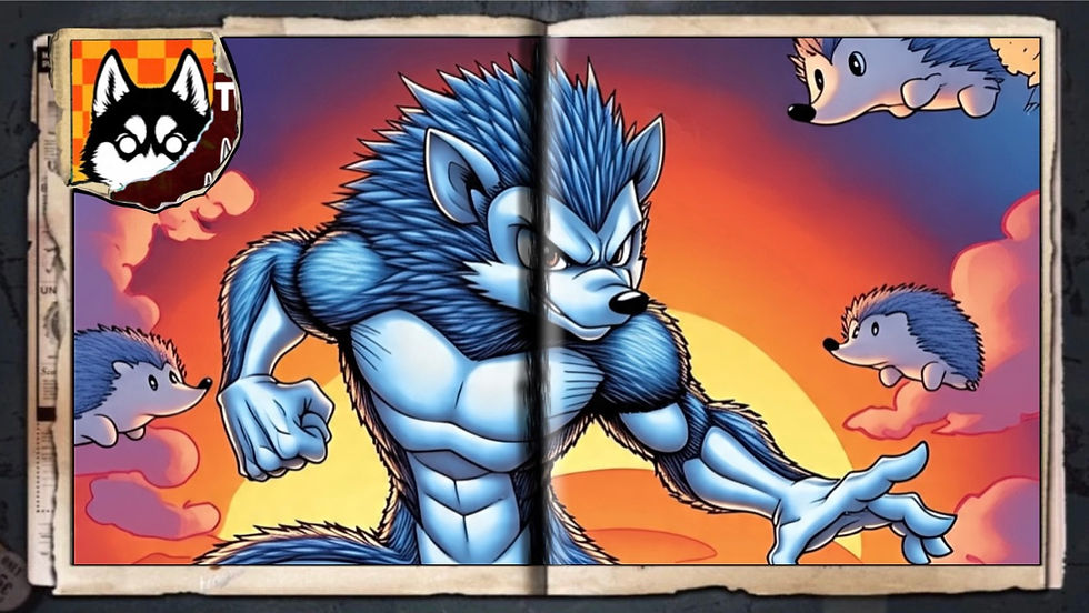 “Super Porcupine”, a comic wallpaper by Austin Lambeau.