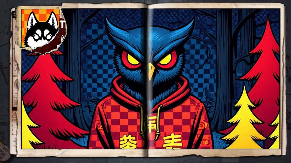 “Night Owl”, a comic wallpaper by Austin Lambeau.