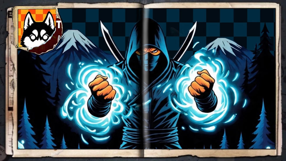 “Zero Nova, The Ninja”, a comic wallpaper by Austin Lambeau.
