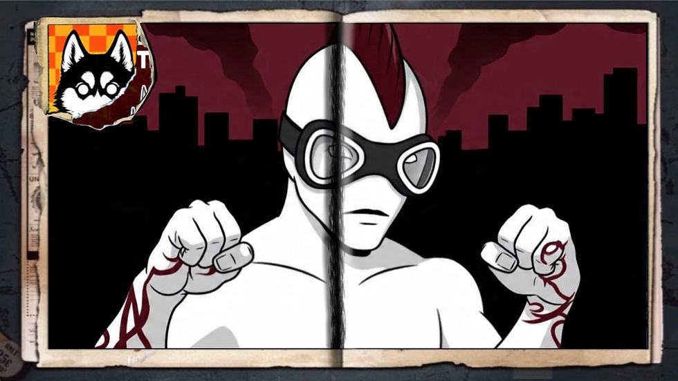 “Koi Boy”, a comic wallpaper by Austin Lambeau.
