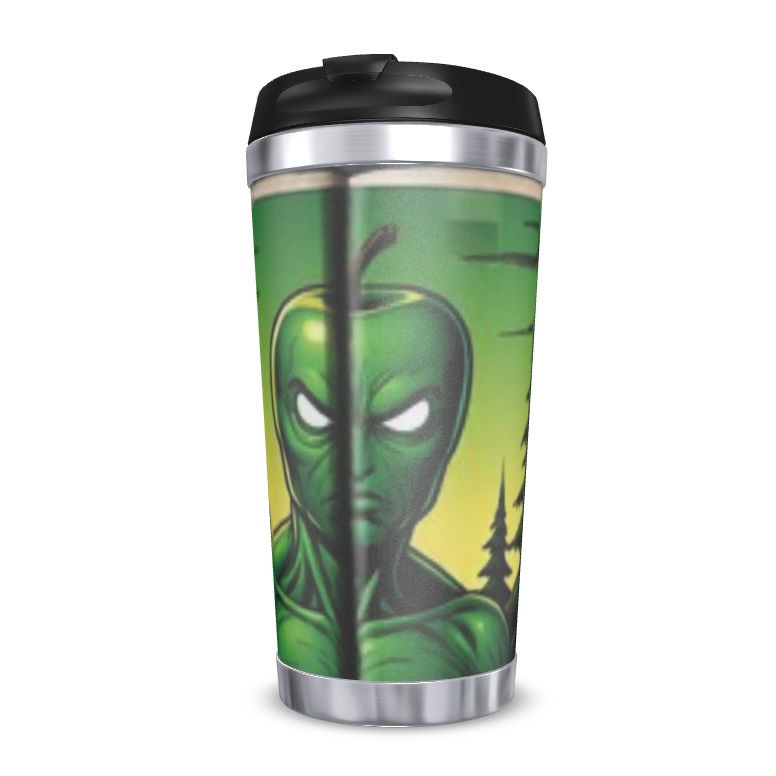 Green Apple Monster Travel Mug