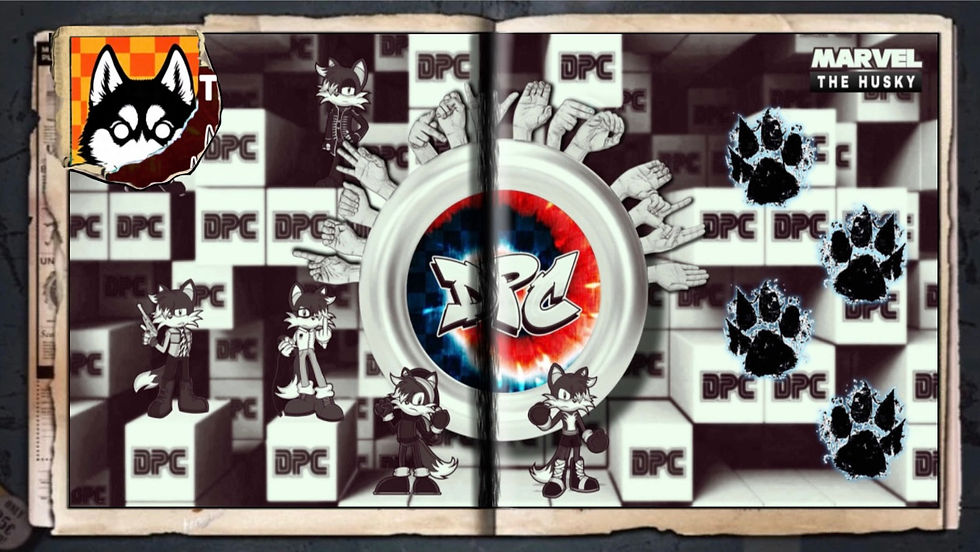 “Marvel The Husky”, a comic wallpaper by Austin Lambeau in tribute to the fourth year anniversary of DPC.