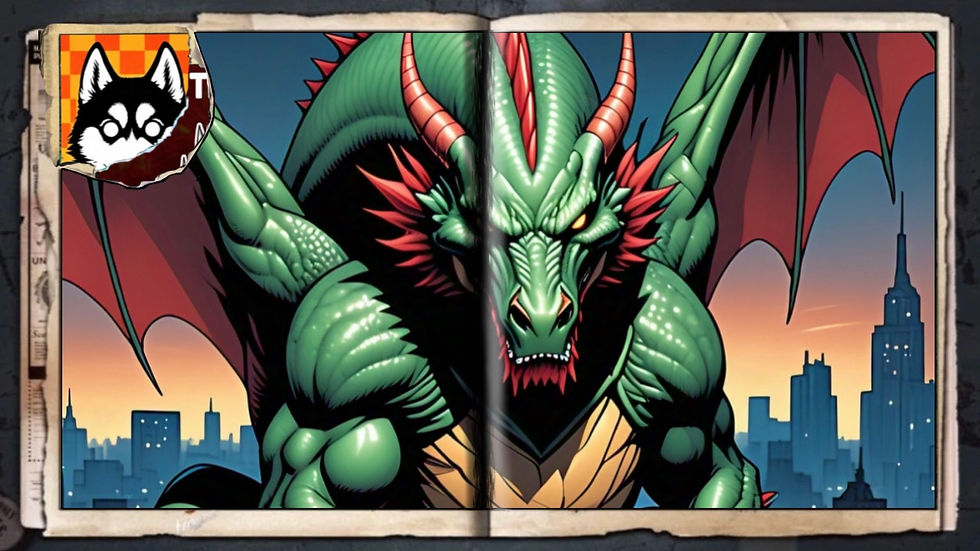“Legendary Dragon #59”, a comic wallpaper by Austin Lambeau.