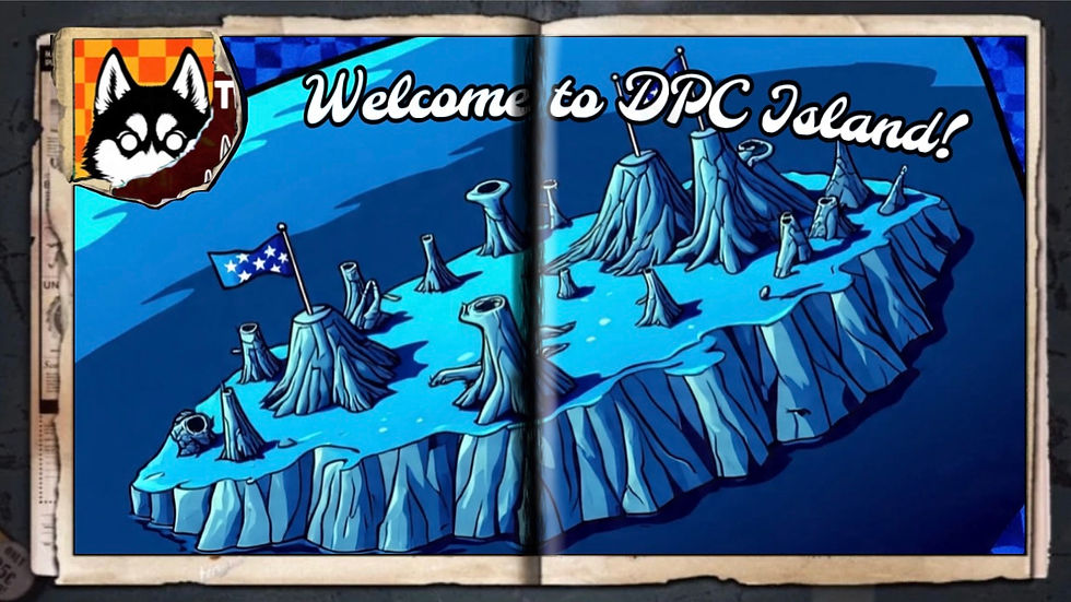 “Welcome to DPC Island!”, a comic wallpaper by Austin Lambeau.