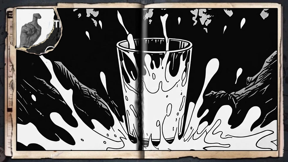 “Milk Drawin’”, a comic wallpaper by Austin Lambeau.