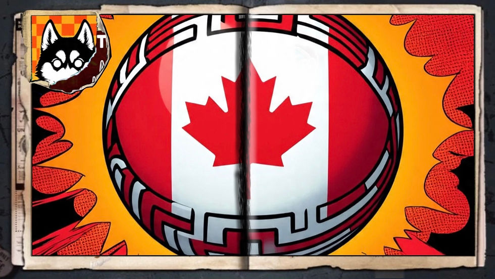 “Canada Ball”, a comic wallpaper by Austin Lambeau.