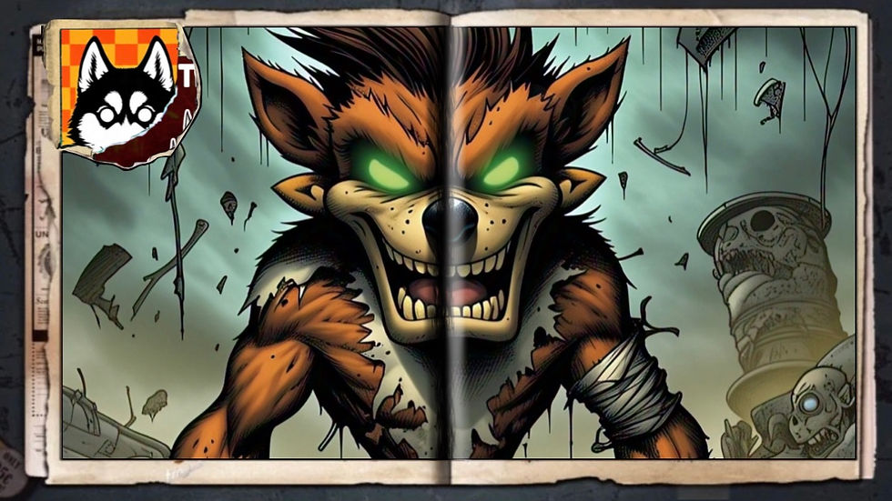 “Zombie Crash”, a comic wallpaper by Austin Lambeau.