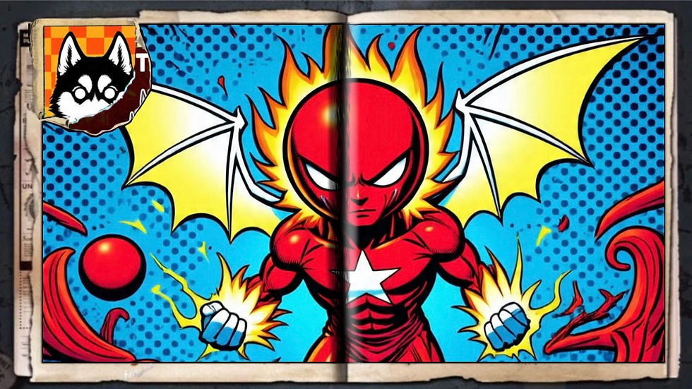“Pyrosphere”, a comic wallpaper by Austin Lambeau.