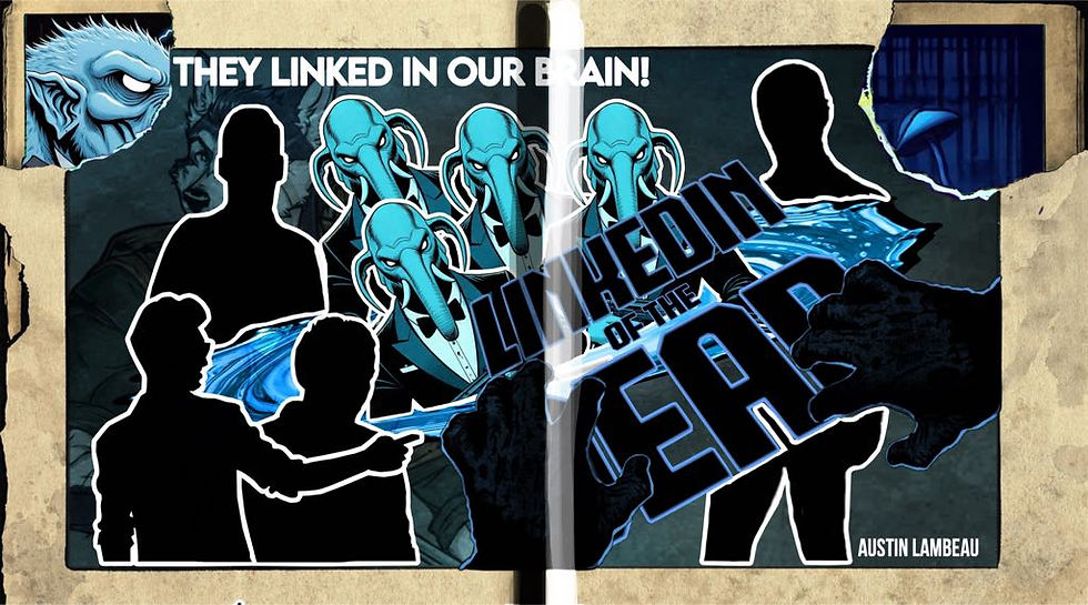 “LinkedIn Of The Dead”, a comic wallpaper by Austin Lambeau.