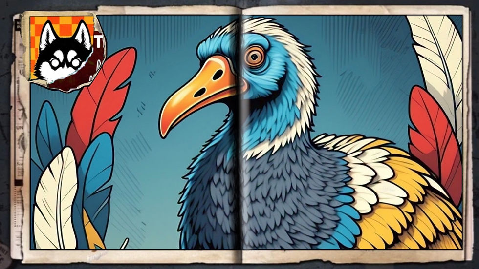“Dodo Bird”, a comic wallpaper by Austin Lambeau.