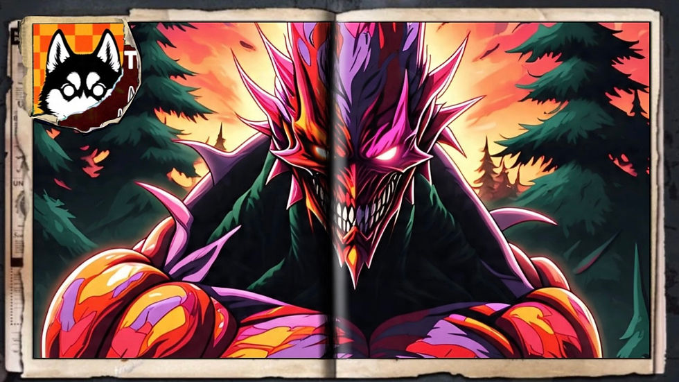 “Sunset Psycho”, a comic wallpaper by Austin Lambeau.