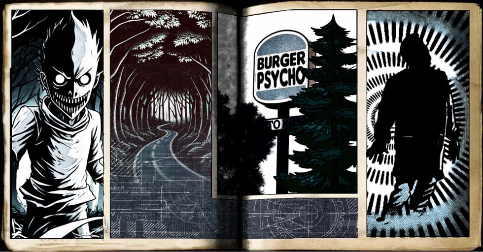 “Psychocension”, a comic wallpaper by Austin Lambeau.