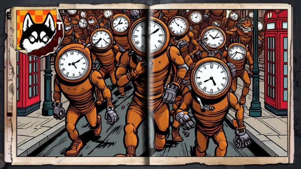 “London Drip”, a comic wallpaper by Austin Lambeau.