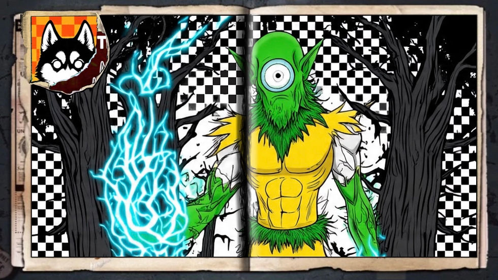 “Elfy Cyclops”, a comic wallpaper by Austin Lambeau.